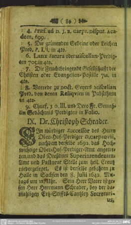 IX. Dr. Christoph Schrader