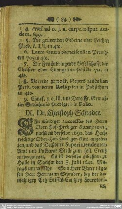 IX. Dr. Christoph Schrader