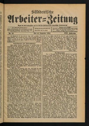 Nr. 51. Den 18. Dezember 1904. - Nr. 52/53. Den 25. Dezember 1904.