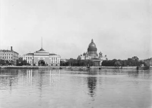Sankt Petersburg, Blick über die Newa auf Admiralität und Isaakskathedrale