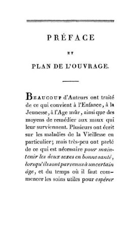 Préface Et Plan De L'Ouvrage.
