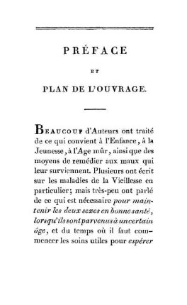 Préface Et Plan De L'Ouvrage.