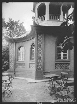 Potsdam, Drachenhaus, Seitenansicht, Fassade.