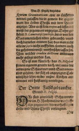 Der Dritte Falschgebrauchte Grund D. Pezelii.