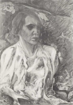 Else Schiemann (Botanikerin Prof. Elisabeth Schiemann; 1881-1972). Gemälde von Heinrich Ehmsen, 1919. Öl auf Hartfaserplatte