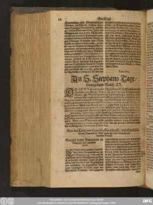 An S. Stephans Tage/ Evangelium Matth. 23.