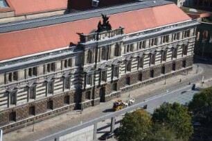 Dresden-Altstadt. Albertinum (1884-1887; C. A. Canzler). Ansicht von der Kuppel der Frauenkirche