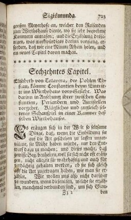Sechzehntes Capitel. - Siebenzehntes Capitel.