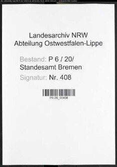 Sterberegister Standesamt Bremen