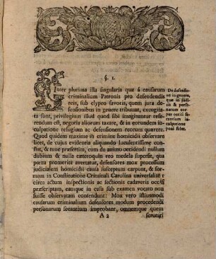 Diss. de fundamento defensionis, quod in vitiosa aut omissa cadaveris occisi inspectione iudiciali ponitur