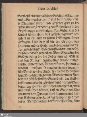Lerne befehlen