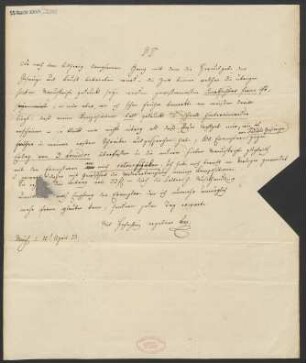 Brief an B. Schott's Söhne : 11.04.1833