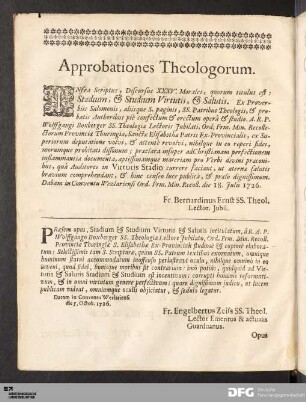 Approbationes Theologorum