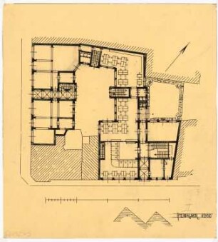 Geschäftshaus Probststraße/Poststraße, Berlin-Mitte: 2. Entwurf: Grundriss
