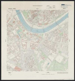 1 : Gemarkungen Dresden Altstadt I, Altstadt II, Neustadt, Friedrichstadt, 1967 : 1 : Gemarkungen Dresden Altstadt I, Altstadt II, Neustadt, Friedrichstadt. - 23. Aufl. - [Dresden] : Stadtvermessungsamt , 1967. - 1 Kt. : mehrfarb.