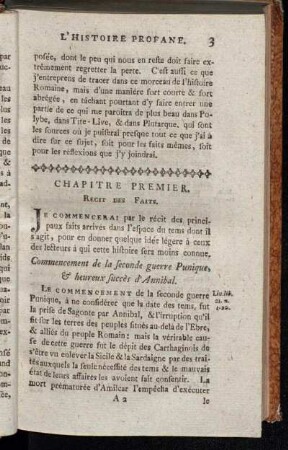 Chapitre Premier. Recit Des Faits.