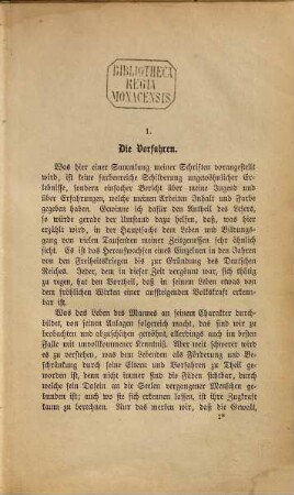Gesammelte Werke, 1. Erinnerungen aus meinem Leben. Gedichte