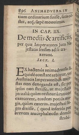 In Cap. IIX. de mediis & artificiis