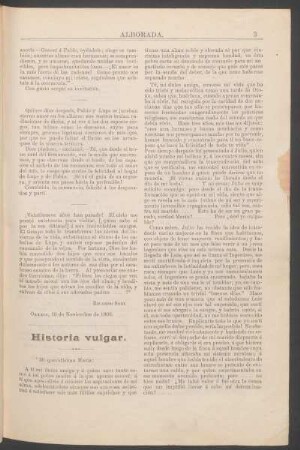 Historia vulgar.
