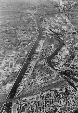 Luftaufnahme Kanalhafen Heilbronn