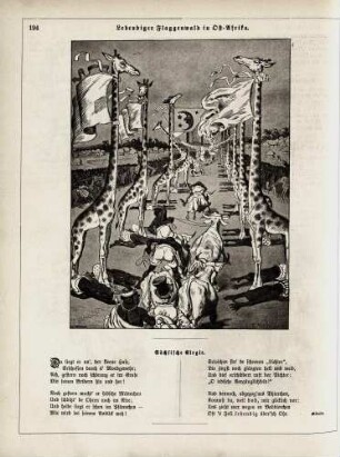 "Lebendiger Flaggenwald in Ost-Afrika"