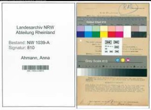 Entnazifizierung Anna Ahmann , geb. 07.07.1882 (Museumsaufseherin)