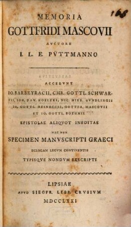 Memoria Gottfridi Mascovii