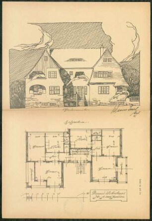 Doppel-Wohnhaus für je zwei Familien