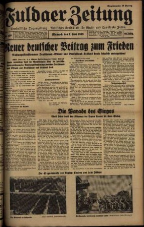 Ausgabe vom Mittwoch, den 07. Juni 1939.