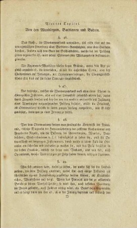 Viertes Capitel. Von den Wundärzten, Barbierern und Badern.