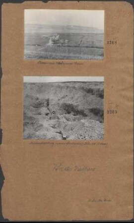 Platzen einer Wurfmine vor Verdun