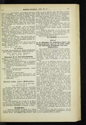 Verband kathol. Lehrer Westpreußens : [Rundschreiben vom 23. Mai 1900]