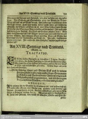 Am XVIII. Sonntage nach Trinitatis. Matth. 22