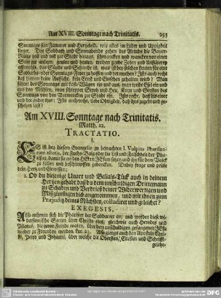 Am XVIII. Sonntage nach Trinitatis. Matth. 22