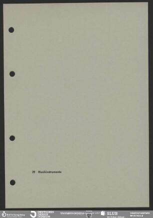 29 Musikinstrumente [Kapiteltrennblatt]