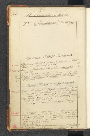 XIV. Romantische Dichtung