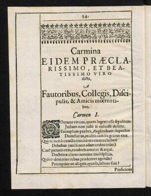 34-43, Carmina I-IX
