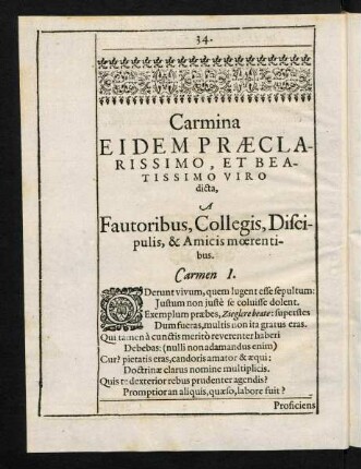 34-43, Carmina I-IX