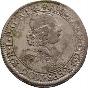 Münze, 1/2 Guldentaler (30 Kreuzer), 1680