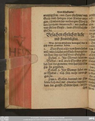 Vrsachen ehrlicher liebe vnd freundtligkeit.