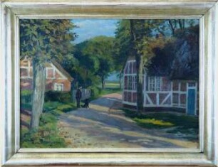 Gasthaus zur Schleuse in Otterndorf, um 1920 (K. O. Matthaei)