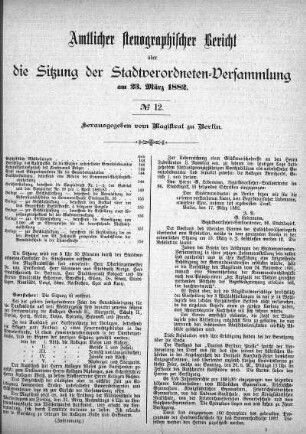 No 12, 23. März 1882