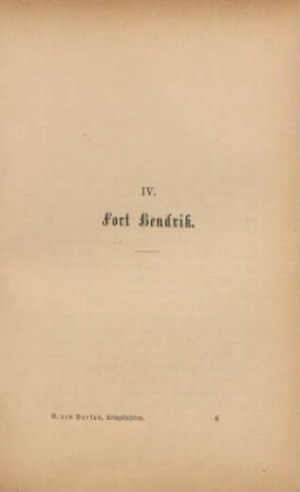 IV. Fort Hendrik