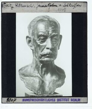 Klimsch, Porträt Alfred Graf von Schlieffen (Bronze, Serie)