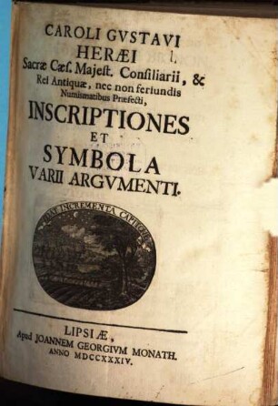 Inscriptiones et symbola, varii argumenti