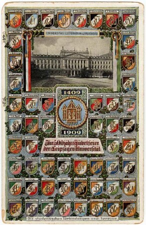 Zur 500jähr. Jubelfeier der Leipziger Universität : 1409-1909