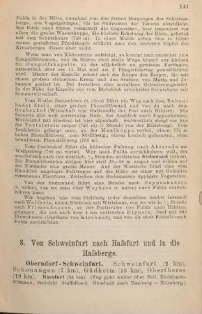 8. Von Schweinfurt nach Hassfurt und in die Hassberge.