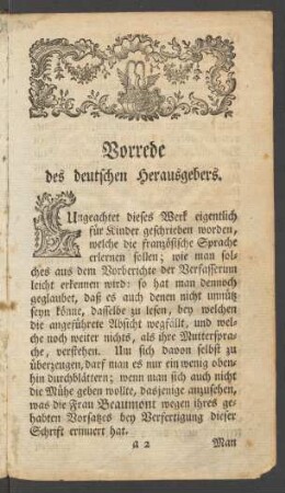 Vorrede des deutschen Herausgebers.