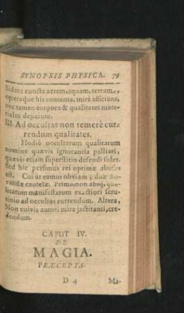Caput IV. De Magia.