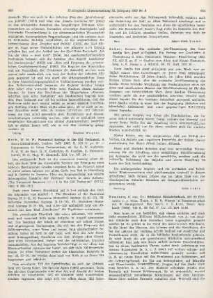 664 [Rezension] Ecker, Roman, Die arabische Job-Übersetzung des Gaon Saadja ben Josef al-Fajjûmî